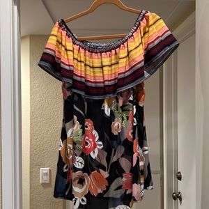Sunset and Florals shirt